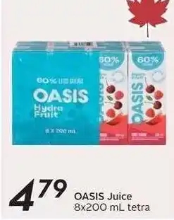 Safeway Oasis juice offer