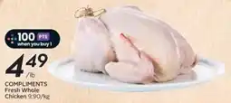 Safeway Compliments Fresh Whole Chicken offer