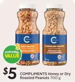 Safeway Compliments Honey or Dry Roasted Peanuts offer