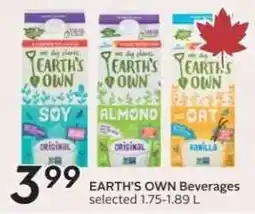 Safeway Earth's Own Beverages offer