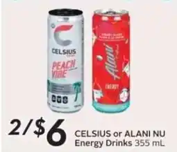 Safeway Celsius or Alani Nu Energy Drinks offer