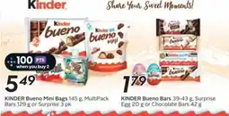 Safeway Kinder bueno mini bags offer