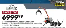 Princess Auto Bozeman 2 Ton Timber Trailer offer
