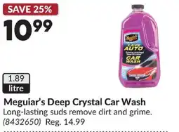 Princess Auto Meguiar's Deep Crystal Car Wash offer