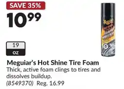 Princess Auto Meguiar's hot shine tire foam offer