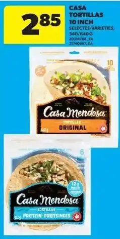 Real Canadian Superstore Casa Mendosa tortillas offer