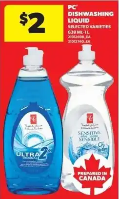Real Canadian Superstore PC dishwashing liquid offer