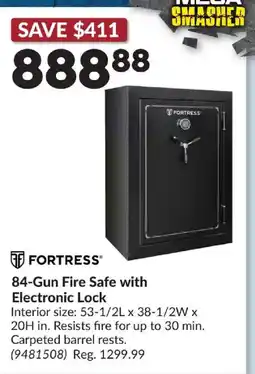 Princess Auto Fortress 84-Gun Fire Safe with Electronic Lock offer