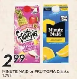 Safeway Minute Maid or Fruitopia Drinks offer