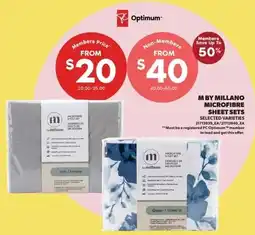 Real Canadian Superstore Optimum M by Millano Microfibre Sheet Sets offer