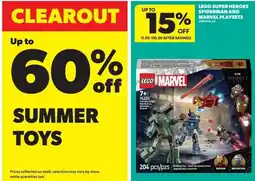 Real Canadian Superstore lego marvel super heroes spiderman and marvel playsets offer