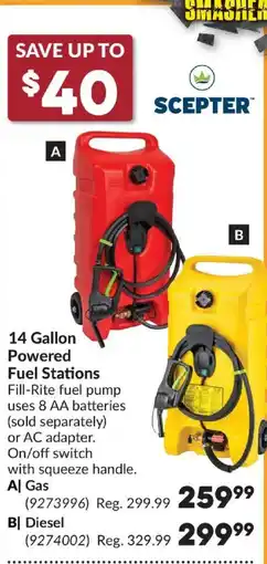 Princess Auto Scepter 14 Gallon Powered Fuel Stations offer
