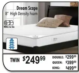 Beddington's Dream Scape 8" High Density Foam offer