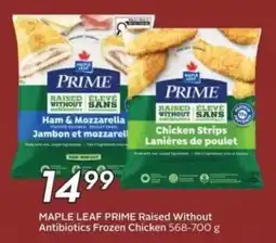 Safeway Maple Leaf Prime Raised Without Antibiotics Frozen Chicken offer