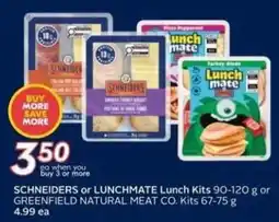 Safeway Schneiders or Lunchmate lunch kits offer