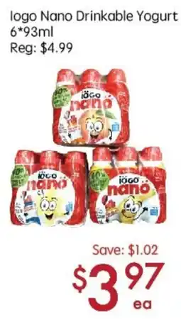Sunny Food Mart logo nano drinkable yogurt offer