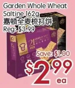 Sunny Food Mart Garden Whole Wheat Saltine offer
