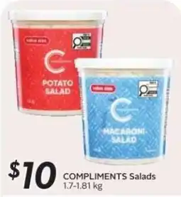 Safeway Compliments Salads offer