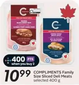 Safeway Compliments Family Size Sliced Deli Meats offer