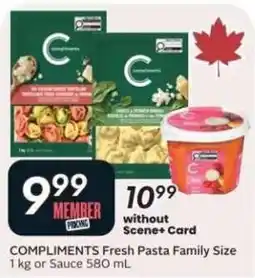 Safeway Compliments Fresh Pasta Family Size offer
