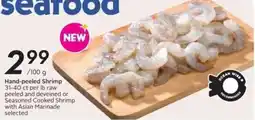 Safeway Hand-peeled Shrimp offer