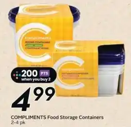 Safeway Compliments Food Storage Containers offer