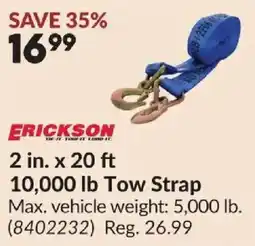 Princess Auto Erickson 10,000 lb Tow Strap offer
