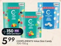 Safeway Compliments Value Size Candy offer