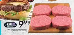 Safeway Fresh Lean Ground Beef Burgers offer