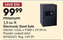Princess Auto Magnum electronic steel safe offer