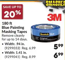 Princess Auto 3M blue painting masking tapes offer