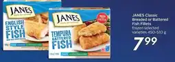 Safeway Janes classic breaded or battered fish fillets offer