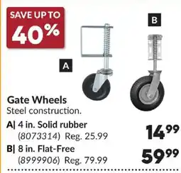 Princess Auto Gate Wheels offer