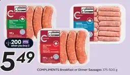 Safeway Compliments Breakfast or Dinner Sausages offer