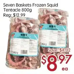 Sunny Food Mart Seven Baskets Frozen Squid Tentacle offer