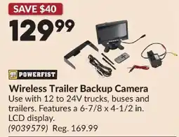 Princess Auto Powerfist wireless trailer backup camera offer