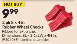 Princess Auto Rubber Wheel Chocks offer