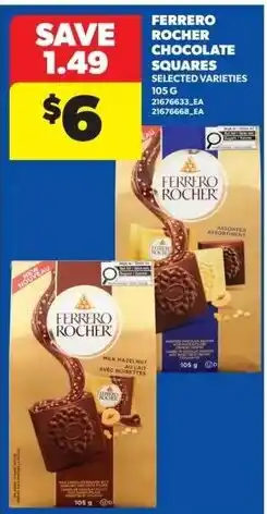 Real Canadian Superstore Ferrero Rocher chocolate squares offer