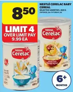 Real Canadian Superstore Nestle Ceralac baby cereal offer
