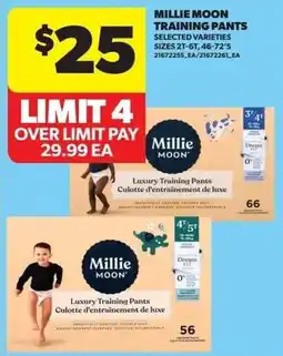 Real Canadian Superstore Millie Moon luxury training pants offer