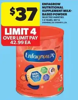 Real Canadian Superstore Enfagrow nutritional supplement milk-based powder offer