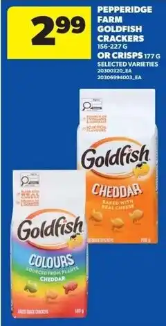 Real Canadian Superstore Pepperidge Farm Goldfish Crackers or Crisps offer