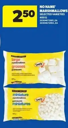 Real Canadian Superstore No Name marshmallows selected varieties offer