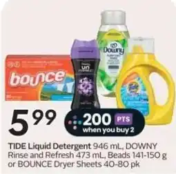 Safeway Tide Downy Bounce offer
