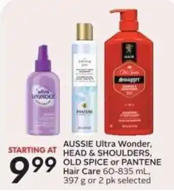 Safeway Aussie Ultra Wonder, Head & Shoulders, Old Spice or Pantene Hair Care offer
