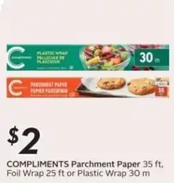 Safeway Compliments Parchment Paper offer