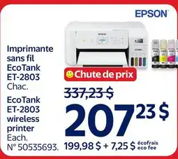 Walmart EcoTank ET-2803 wireless printer offer
