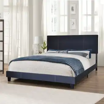 Giant Tiger Valencia Wood and Foam Bed Frame, Charcoal, King offer
