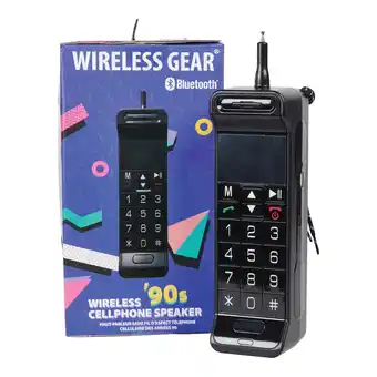 Giant Tiger Wireless Gear Retro Phone Bluetooth Speaker, 9.4-in, Black offer