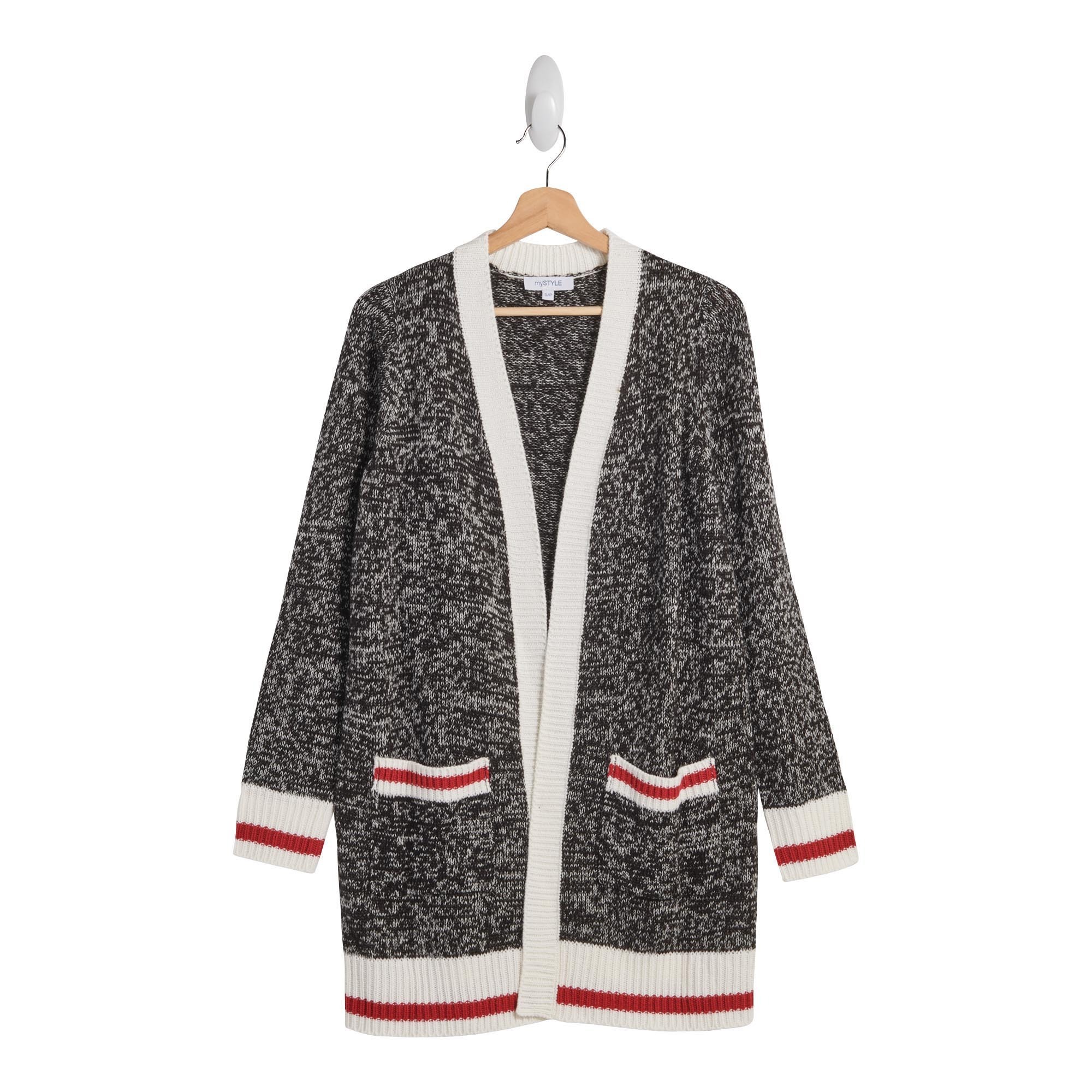Open Front Wool Sock Cardigan 